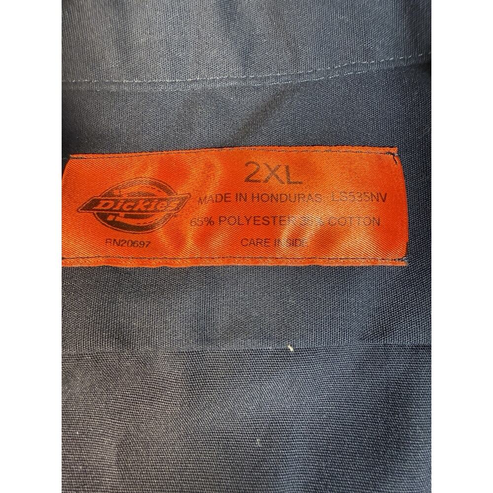 Saint Arnold Brewing Dickies Work Shirt Mens 2XL Blue SS Button Down Uniform - Picture 3 of 7